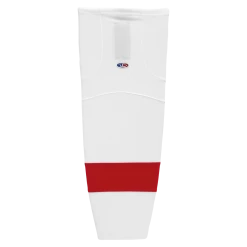 Athletic (AK) Knit Athletic Knit (AK) HS2100-203 Detroit Red Wings White Mesh Ice Hockey Socks