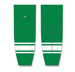 Athletic (AK) Knit Athletic Knit (AK) HS2100-210 Toronto St. Pats Kelly Green/White Mesh Ice Hockey Socks
