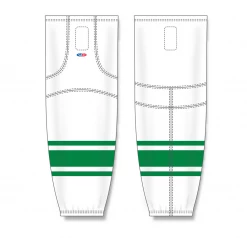 Athletic (AK) Knit Athletic Knit (AK) HS2100-211 Toronto St. Pats White/Kelly Green Mesh Ice Hockey Socks