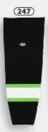 Athletic (AK) Knit Athletic Knit (AK) HS2100-247 Black/Lime Green/White Mesh Ice Hockey Socks