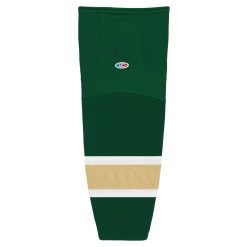 Athletic (AK) Knit Athletic Knit (AK) HS2100-262 Dark Green/White/Vegas Gold Mesh Ice Hockey Socks