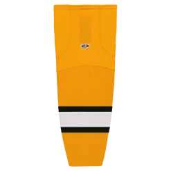 Athletic (AK) Knit Athletic Knit (AK) HS2100-329 Gold/White/Black Mesh Ice Hockey Socks