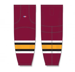 Athletic (AK) Knit Athletic Knit (AK) HS2100-356 Chicago Wolves Cardinal Red Mesh Ice Hockey Socks