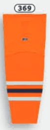 Athletic (AK) Knit Athletic Knit (AK) HS2100-369 2017 Edmonton Oilers Orange Mesh Ice Hockey Socks