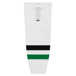 Athletic (AK) Knit Athletic Knit (AK) HS2100-377 2013 Dallas Stars White Mesh Ice Hockey Socks