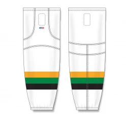 Athletic (AK) Knit Athletic Knit (AK) HS2100-407 Minnesota North Stars White With Black Stripe Mesh Ice Hockey Socks 7 Athletic (AK) Knit Athletic Knit (AK) HS2100-407 Minnesota North Stars White With Black Stripe Mesh Ice Hockey Socks