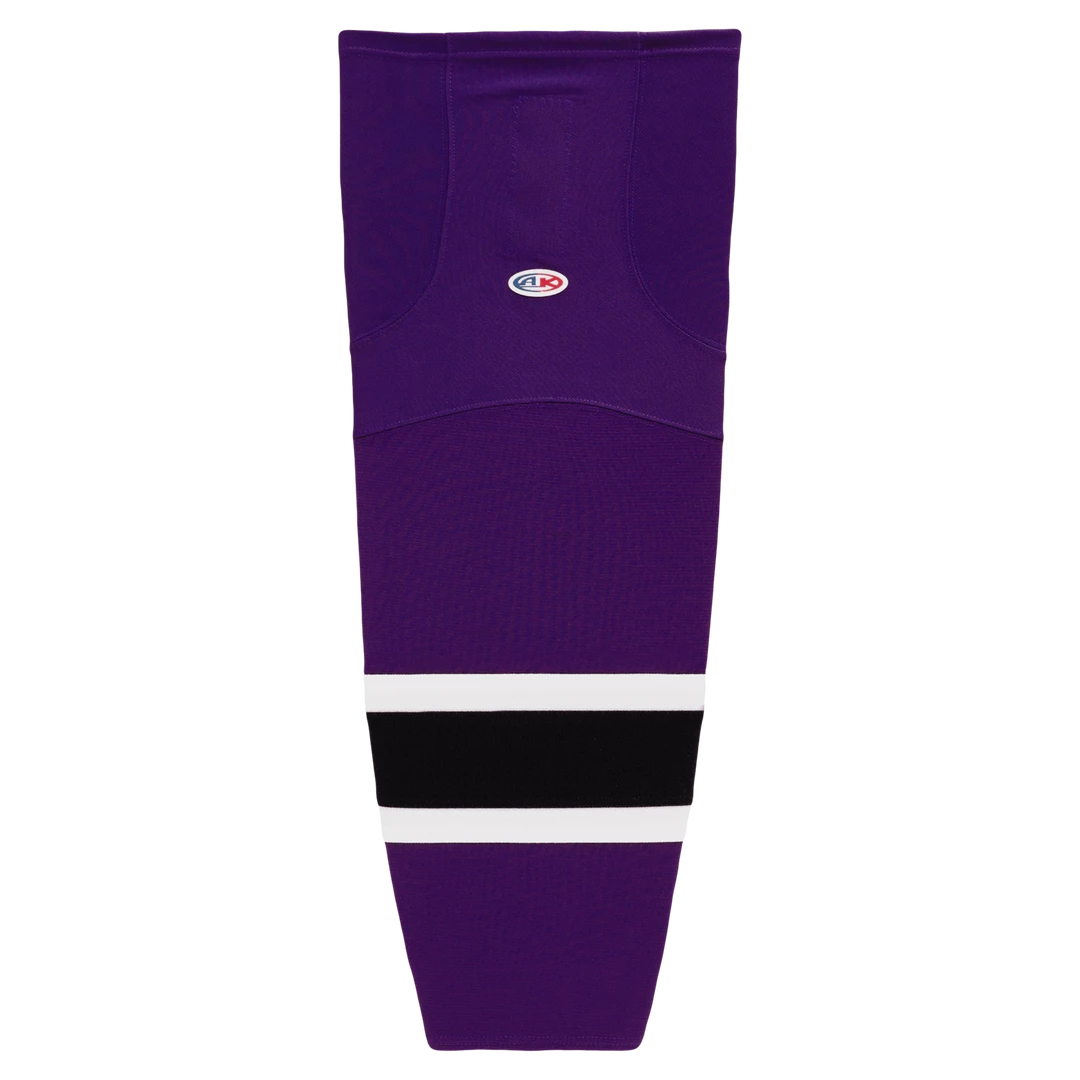 Athletic (AK) Knit Athletic Knit (AK) HS2100-438 Purple/White/Black Mesh Ice Hockey Socks 3 Athletic (AK) Knit Athletic Knit (AK) HS2100-438 Purple/White/Black Mesh Ice Hockey Socks