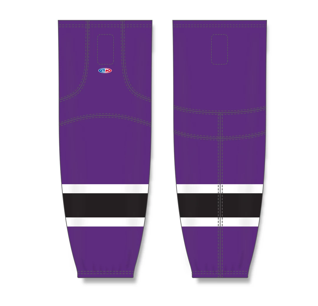 Athletic (AK) Knit Athletic Knit (AK) HS2100-438 Purple/White/Black Mesh Ice Hockey Socks 6 Athletic (AK) Knit Athletic Knit (AK) HS2100-438 Purple/White/Black Mesh Ice Hockey Socks