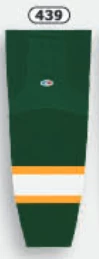 Athletic (AK) Knit Athletic Knit (AK) HS2100-439 Dark Green/Gold/White Mesh Ice Hockey Socks