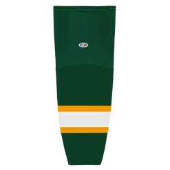 Athletic (AK) Knit Athletic Knit (AK) HS2100-439 Dark Green/Gold/White Mesh Ice Hockey Socks