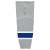 Athletic (AK) Knit Athletic Knit (AK) HS2100-450 Grey/Royal Blue/White Mesh Ice Hockey Socks