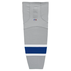 Athletic (AK) Knit Athletic Knit (AK) HS2100-450 Grey/Royal Blue/White Mesh Ice Hockey Socks