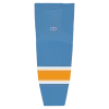 Athletic (AK) Knit Athletic Knit (AK) HS2100-473 Sky Blue/White/Gold Mesh Ice Hockey Socks