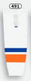 Athletic (AK) Knit Athletic Knit (AK) HS2100-491 2010 New York Islanders White Mesh Ice Hockey Socks
