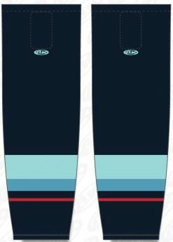 Athletic (AK) Knit Athletic Knit (AK) HS2100-500 2021 Seattle Kraken Navy Mesh Ice Hockey Socks