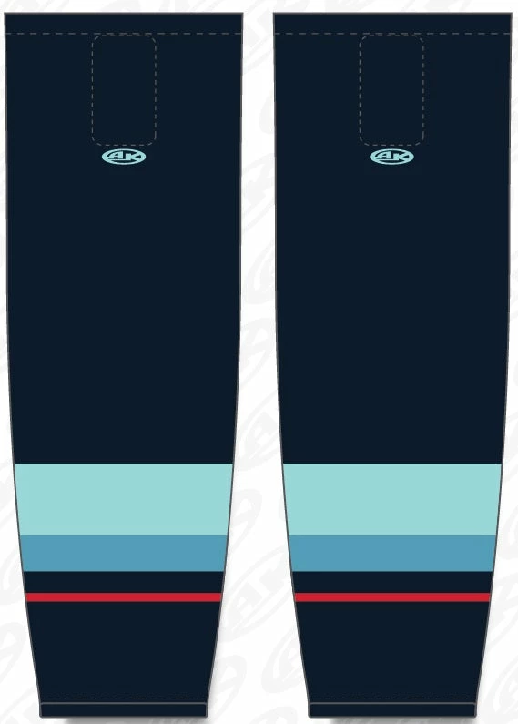 Athletic (AK) Knit Athletic Knit (AK) HS2100-500 2021 Seattle Kraken Navy Mesh Ice Hockey Socks 3 Athletic (AK) Knit Athletic Knit (AK) HS2100-500 2021 Seattle Kraken Navy Mesh Ice Hockey Socks