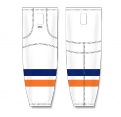 Athletic (AK) Knit Athletic Knit (AK) HS2100-511 New York Islanders White Mesh Ice Hockey Socks