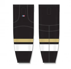 Athletic (AK) Knit Athletic Knit (AK) HS2100-514 New Pittsburgh Penguins Third Black Mesh Ice Hockey Socks