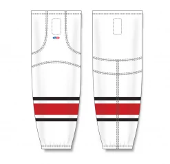 Athletic (AK) Knit Athletic Knit (AK) HS2100-528 2013 Carolina Hurricanes White Mesh Ice Hockey Socks 7 Athletic (AK) Knit Athletic Knit (AK) HS2100-528 2013 Carolina Hurricanes White Mesh Ice Hockey Socks