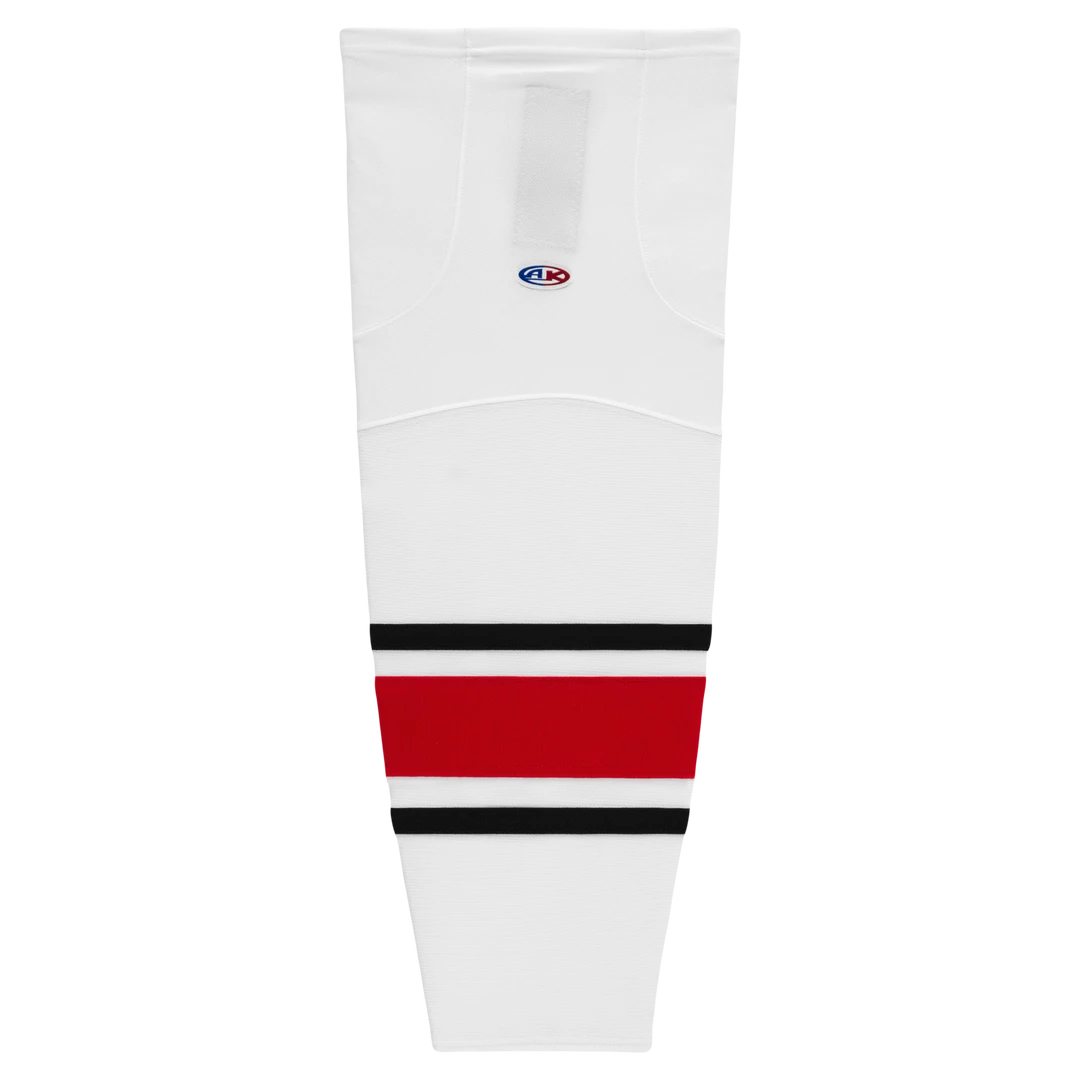 Athletic (AK) Knit Athletic Knit (AK) HS2100-528 2013 Carolina Hurricanes White Mesh Ice Hockey Socks 3 Athletic (AK) Knit Athletic Knit (AK) HS2100-528 2013 Carolina Hurricanes White Mesh Ice Hockey Socks