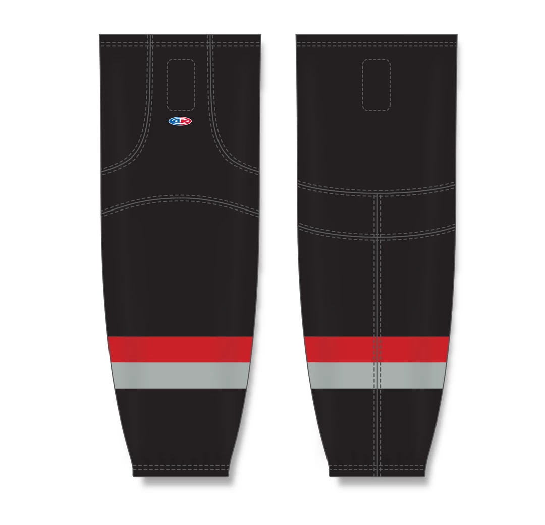 Athletic (AK) Knit Athletic Knit (AK) HS2100-529 Carolina Hurricanes Third Black Mesh Ice Hockey Socks 5 Athletic (AK) Knit Athletic Knit (AK) HS2100-529 Carolina Hurricanes Third Black Mesh Ice Hockey Socks