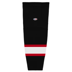 Athletic (AK) Knit Athletic Knit (AK) HS2100-536 Ottawa Senators Black With White Stripe Mesh Ice Hockey Socks