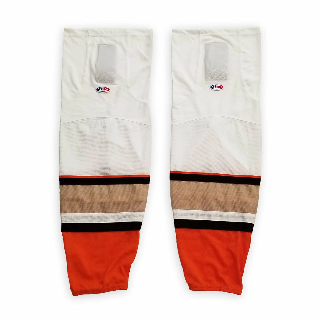 Athletic (AK) Knit Athletic Knit (AK) HS2100-539 2014 Anaheim Ducks White Mesh Ice Hockey Socks 5 Athletic (AK) Knit Athletic Knit (AK) HS2100-539 2014 Anaheim Ducks White Mesh Ice Hockey Socks