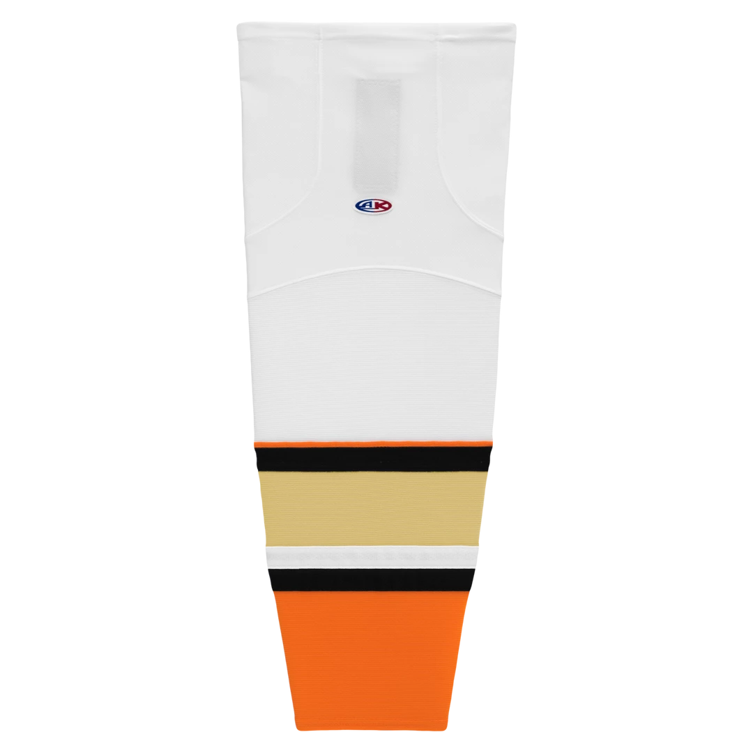 Athletic (AK) Knit Athletic Knit (AK) HS2100-539 2014 Anaheim Ducks White Mesh Ice Hockey Socks 3 Athletic (AK) Knit Athletic Knit (AK) HS2100-539 2014 Anaheim Ducks White Mesh Ice Hockey Socks