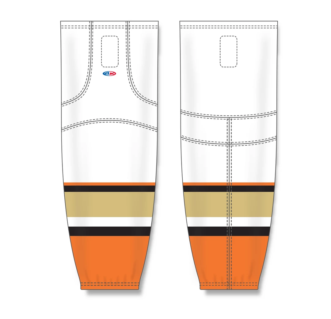 Athletic (AK) Knit Athletic Knit (AK) HS2100-539 2014 Anaheim Ducks White Mesh Ice Hockey Socks 6 Athletic (AK) Knit Athletic Knit (AK) HS2100-539 2014 Anaheim Ducks White Mesh Ice Hockey Socks