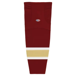 Athletic (AK) Knit Athletic Knit (AK) HS2100-542 AV Red/White/Vegas Gold Mesh Ice Hockey Socks