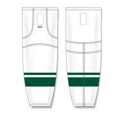 Athletic (AK) Knit Athletic Knit (AK) HS2100-565 2013 Minnesota Wild White Mesh Ice Hockey Socks