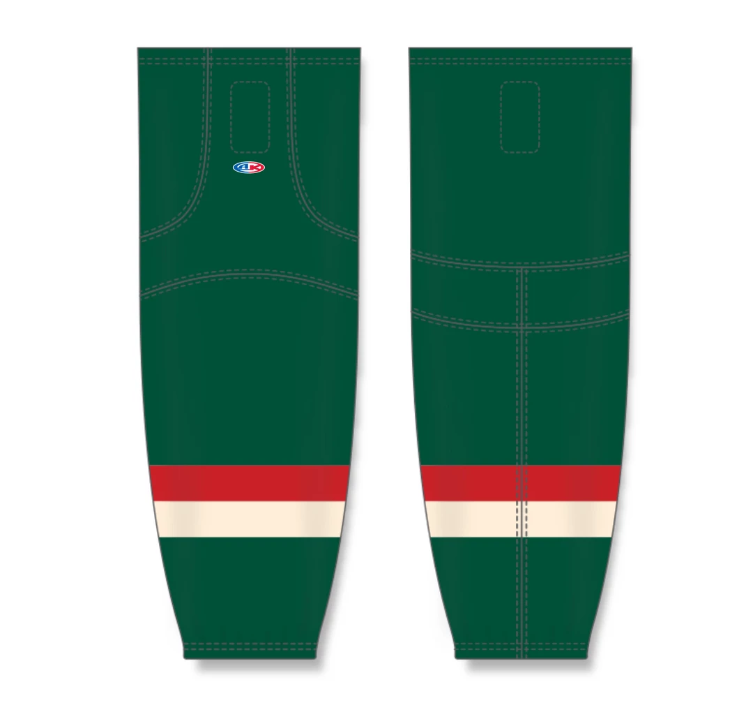 Athletic (AK) Knit Athletic Knit (AK) HS2100-588 2016 Minnesota Wild Stadium Series Dark Green Mesh Ice Hockey Socks 5 Athletic (AK) Knit Athletic Knit (AK) HS2100-588 2016 Minnesota Wild Stadium Series Dark Green Mesh Ice Hockey Socks