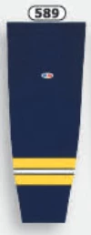 Athletic (AK) Knit Athletic Knit (AK) HS2100-589 2011 University Of Michigan Wolverines Navy Mesh Ice Hockey Socks