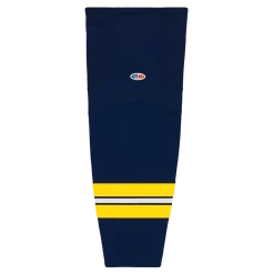 Athletic (AK) Knit Athletic Knit (AK) HS2100-589 2011 University Of Michigan Wolverines Navy Mesh Ice Hockey Socks