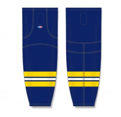 Athletic (AK) Knit Athletic Knit (AK) HS2100-589 2011 University Of Michigan Wolverines Navy Mesh Ice Hockey Socks