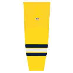 Athletic (AK) Knit Athletic Knit (AK) HS2100-590 2011 University Of Michigan Wolverines Maize Mesh Ice Hockey Socks