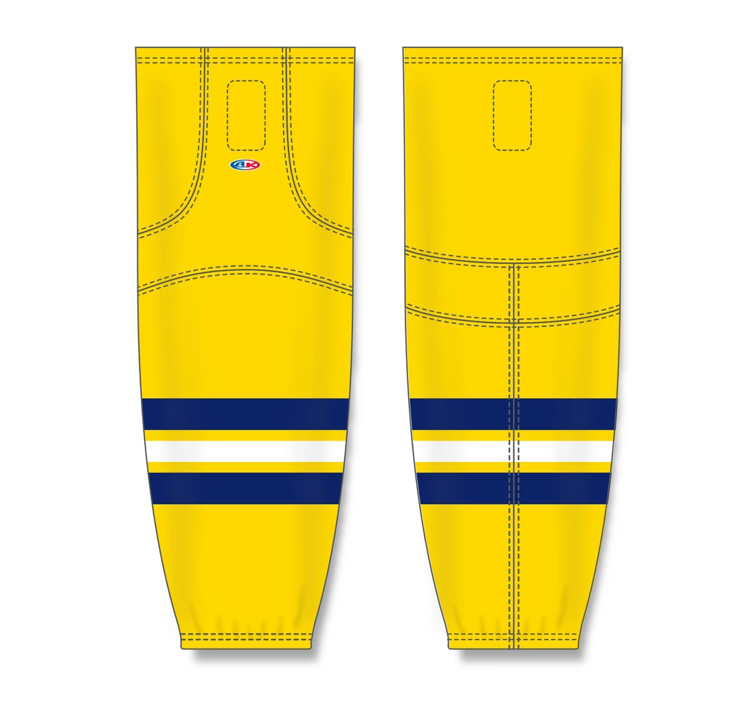 Athletic (AK) Knit Athletic Knit (AK) HS2100-590 2011 University Of Michigan Wolverines Maize Mesh Ice Hockey Socks 5 Athletic (AK) Knit Athletic Knit (AK) HS2100-590 2011 University Of Michigan Wolverines Maize Mesh Ice Hockey Socks