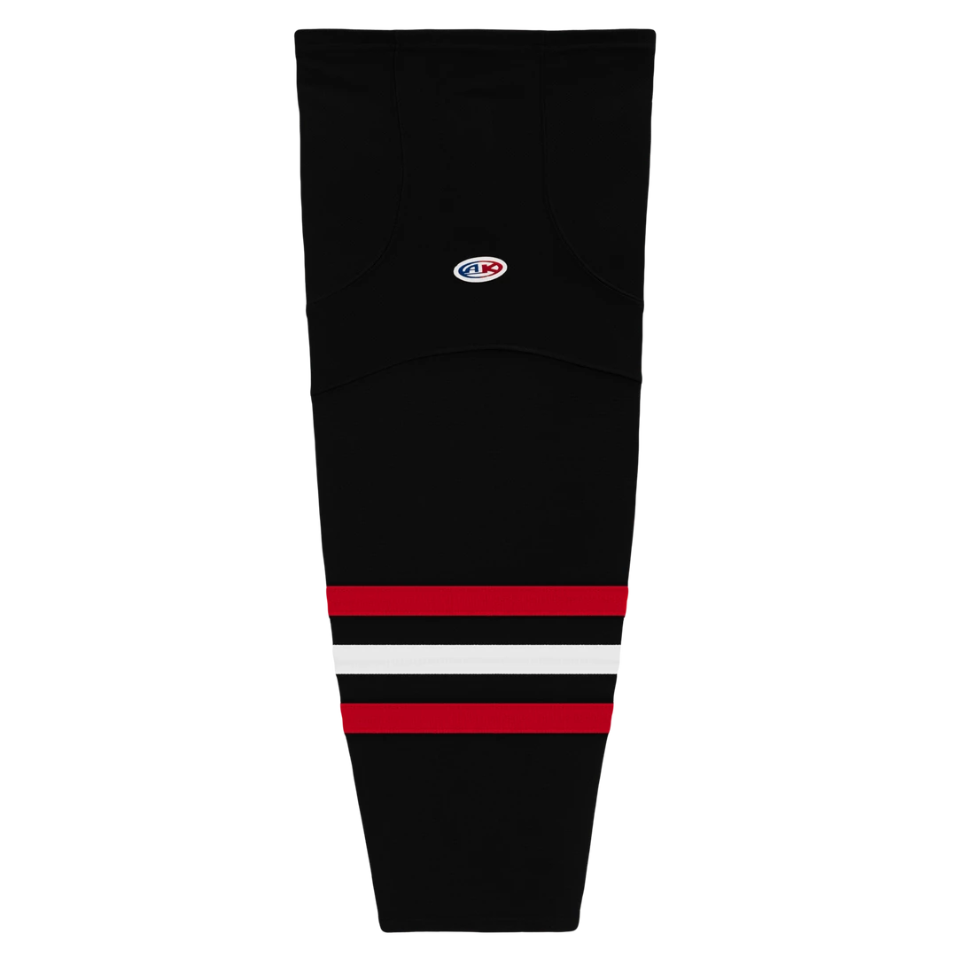 Athletic (AK) Knit Athletic Knit (AK) HS2100-614 New Chicago Blackhawks Third Black Mesh Ice Hockey Socks 3 Athletic (AK) Knit Athletic Knit (AK) HS2100-614 New Chicago Blackhawks Third Black Mesh Ice Hockey Socks