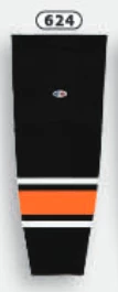 Athletic (AK) Knit Athletic Knit (AK) HS2100-624 Philadelphia Flyers Third Black Mesh Ice Hockey Socks