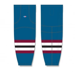 Athletic (AK) Knit Athletic Knit (AK) HS2100-645 Colorado Avalanche Third Capital Blue Mesh Ice Hockey Socks