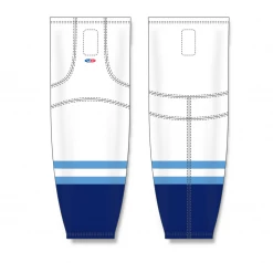 Athletic (AK) Knit Athletic Knit (AK) HS2100-667 2010 Florida Panthers Third White Mesh Ice Hockey Socks