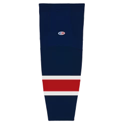 Athletic (AK) Knit Athletic Knit (AK) HS2100-690 Columbus Blue Jackets Navy Mesh Ice Hockey Socks