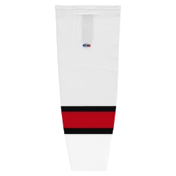 Athletic (AK) Knit Athletic Knit (AK) HS2100-741 2002 Team Canada White Mesh Ice Hockey Socks