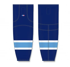 Athletic (AK) Knit Athletic Knit (AK) HS2100-761 Navy/Sky Blue/White Mesh Ice Hockey Socks