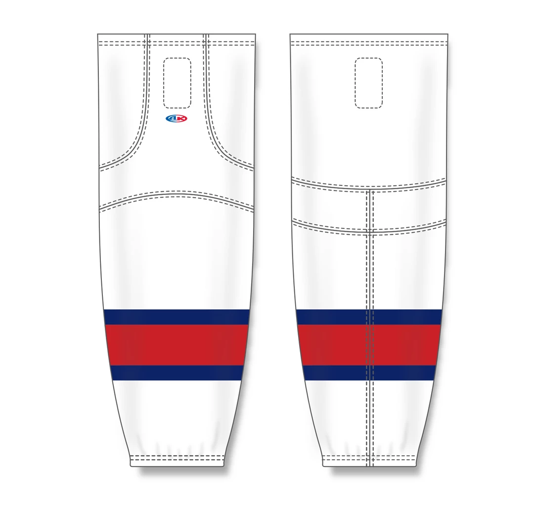 Athletic (AK) Knit Athletic Knit (AK) HS2100-765 White/Navy/Red Mesh Ice Hockey Socks 5 Athletic (AK) Knit Athletic Knit (AK) HS2100-765 White/Navy/Red Mesh Ice Hockey Socks