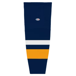 Athletic (AK) Knit Athletic Knit (AK) HS2100-800 2008 Buffalo Sabres Navy Mesh Ice Hockey Socks