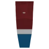 Athletic (AK) Knit Athletic Knit (AK) HS2100-804 2011 Colorado Avalanche Cardinal Red Mesh Ice Hockey Socks 1 Athletic (AK) Knit Athletic Knit (AK) HS2100-804 2011 Colorado Avalanche Cardinal Red Mesh Ice Hockey Socks