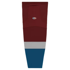 Athletic (AK) Knit Athletic Knit (AK) HS2100-804 2011 Colorado Avalanche Cardinal Red Mesh Ice Hockey Socks