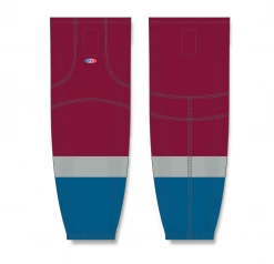 Athletic (AK) Knit Athletic Knit (AK) HS2100-804 2011 Colorado Avalanche Cardinal Red Mesh Ice Hockey Socks