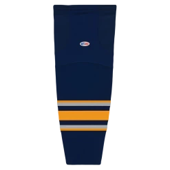 Athletic (AK) Knit Athletic Knit (AK) HS2100-810 2009 Buffalo Sabres Third Navy Mesh Ice Hockey Socks